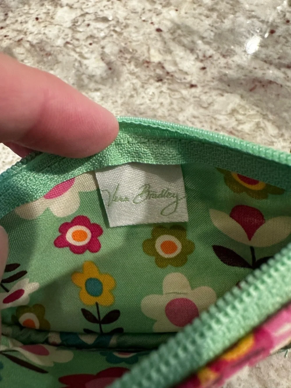 Vera Bradley Zip Clip ID Holder Coin Purse Tutti Frutti pattern - Picture 3 of 6